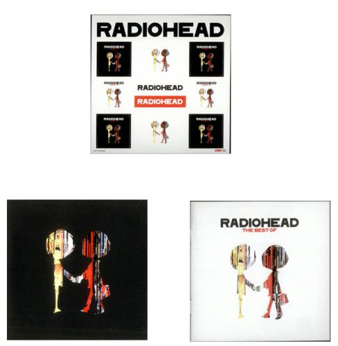 Radiohead The Best Of + 2 Japaneses booklets & Stickers UK Promo 2